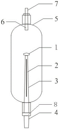 Self-exhaust component in drip chamber of infusion apparatus
