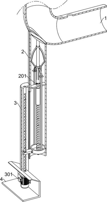 Powder conveying pipeline with automatic blockage removing function