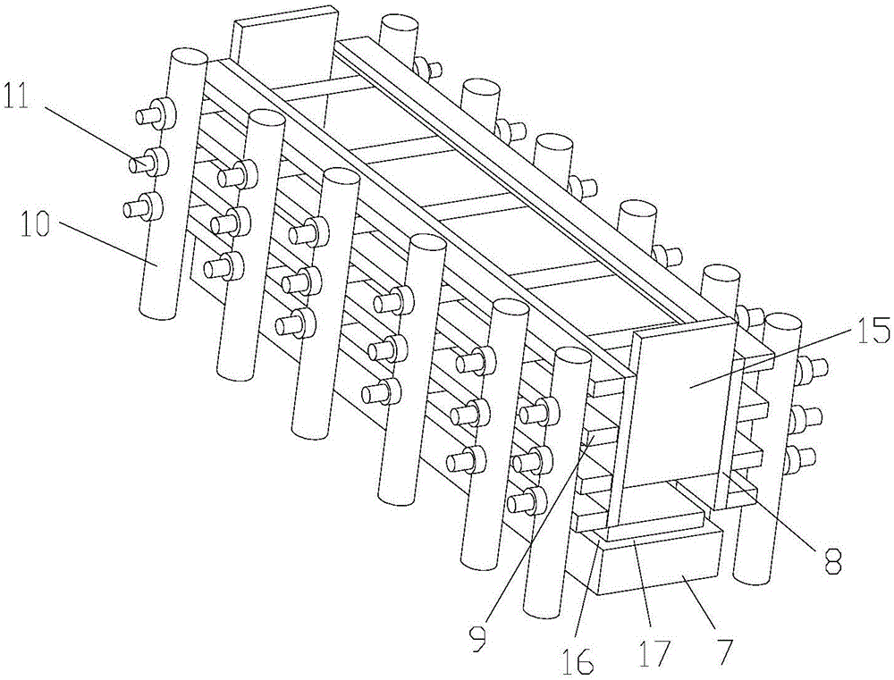 Template used for casting floor beam and construction method of floor beam