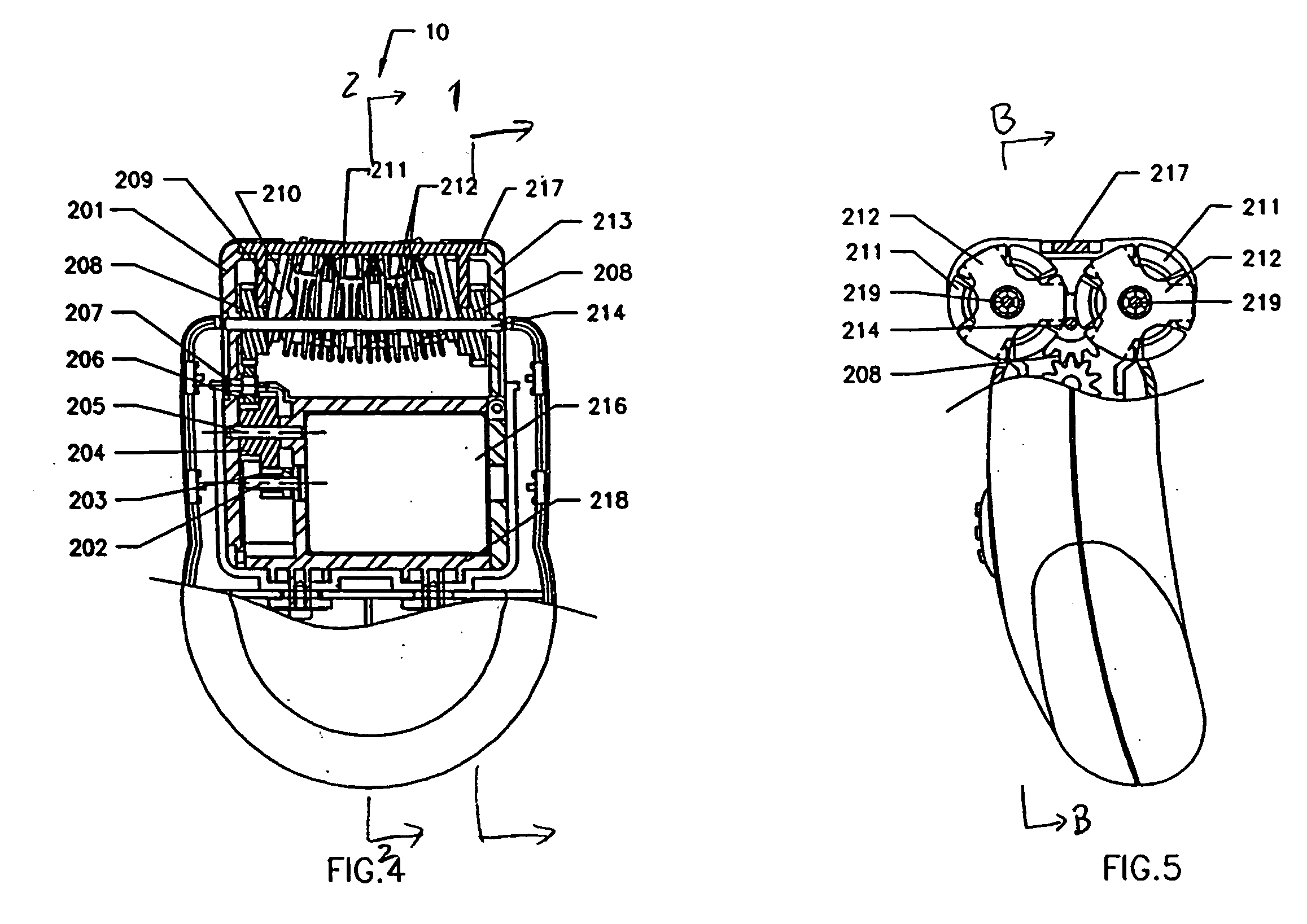 Hair removal device with disc and vibration assemblies