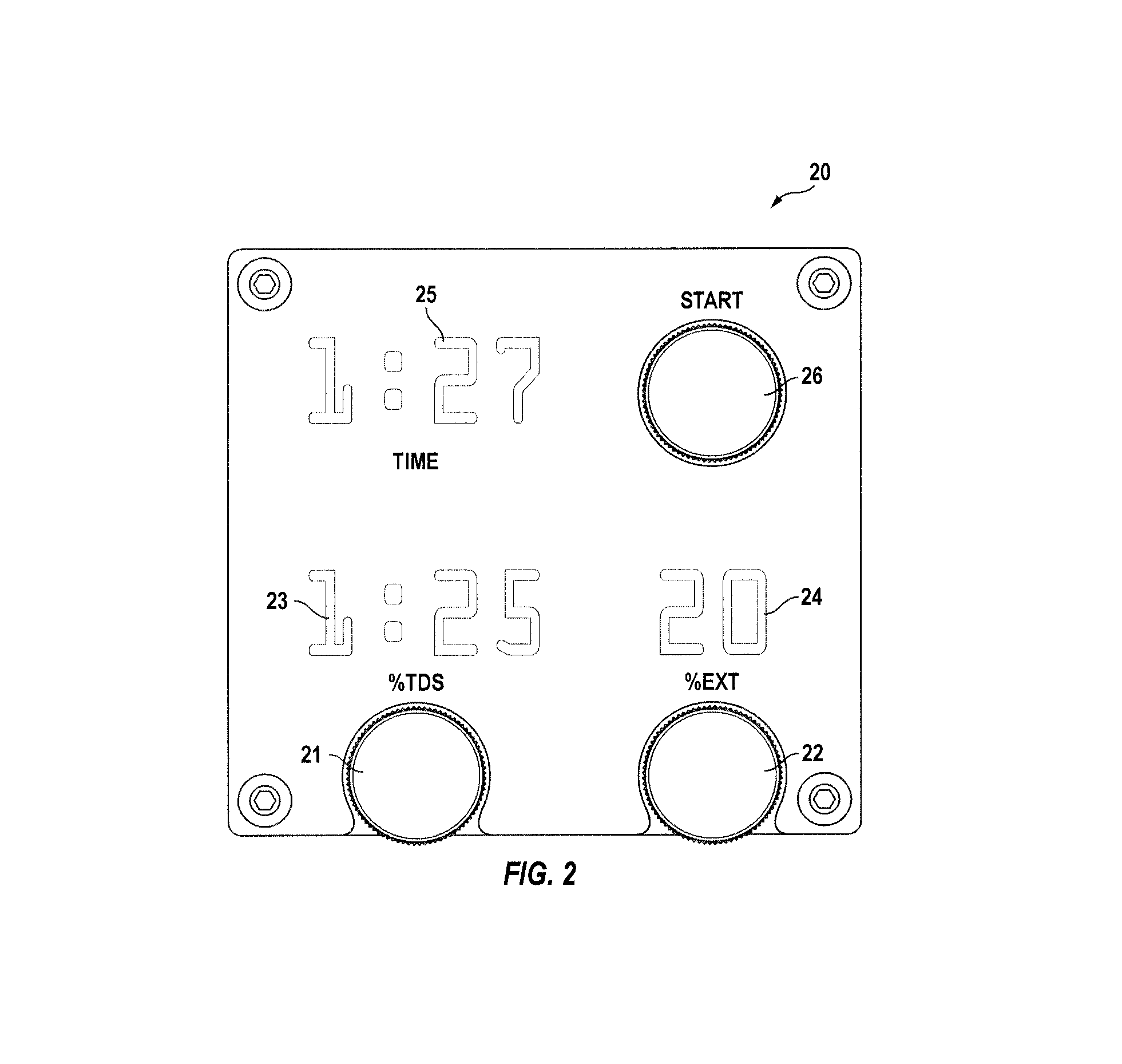 Device for metering coffee brewing
