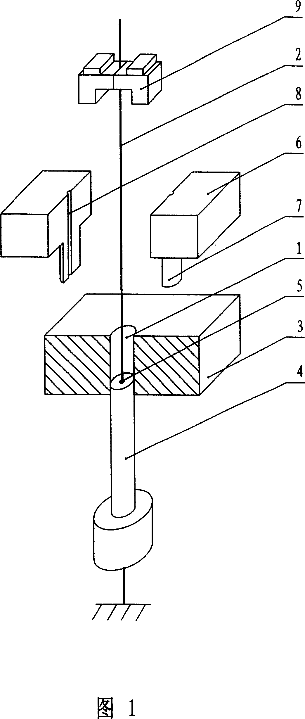 Forming device of blank of cored ceramics and its forming method