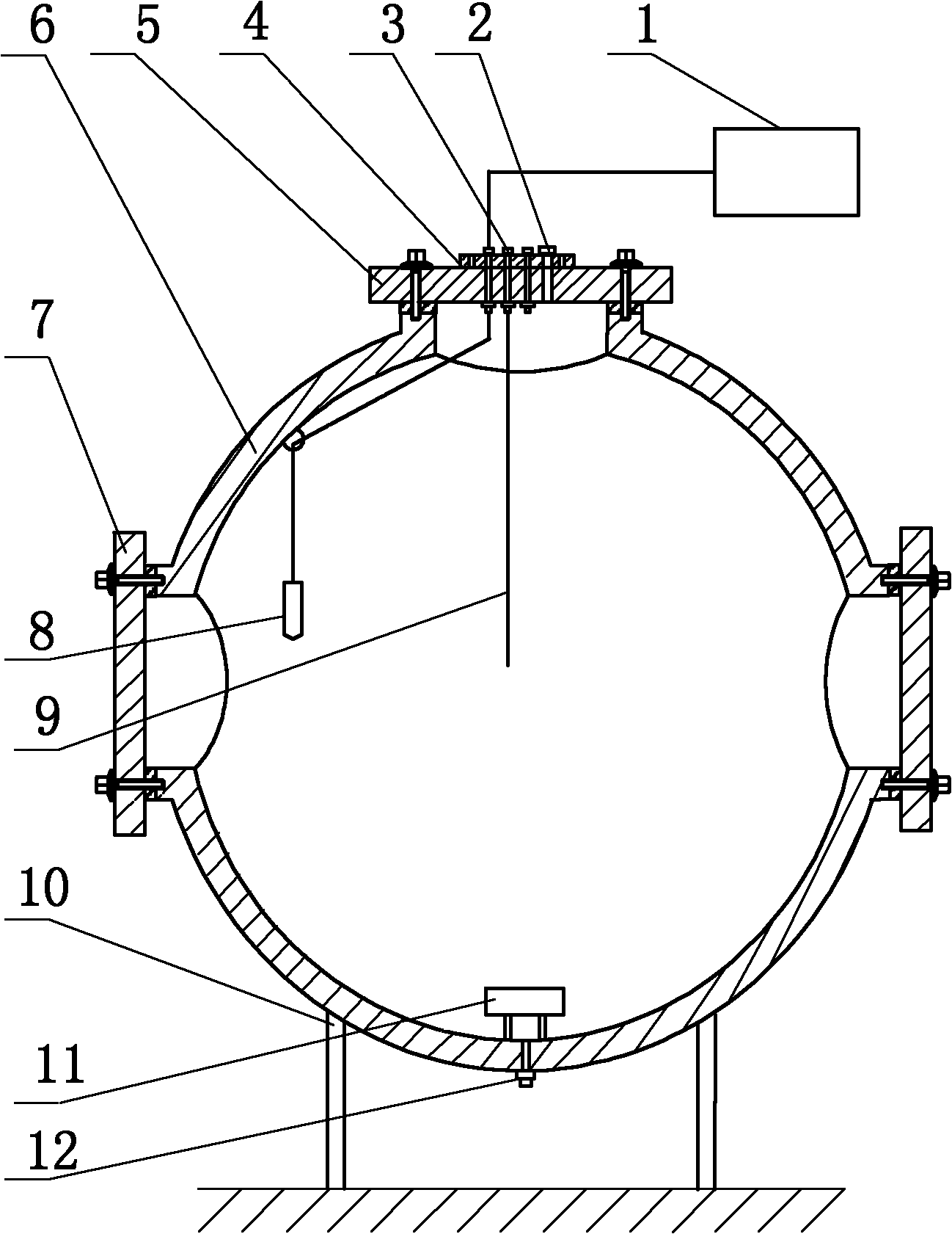 Experimental device for simulating 200-meter deep water blasting under moving water state