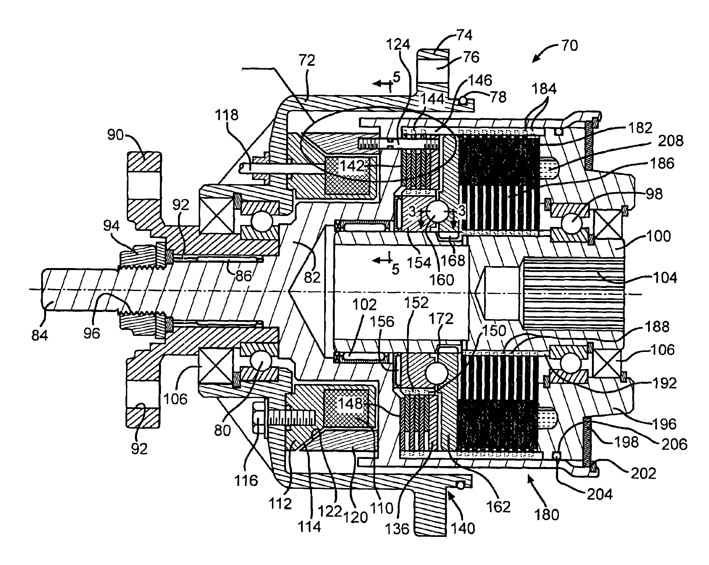 Electromagnetic clutch assembly having solenoid type operator