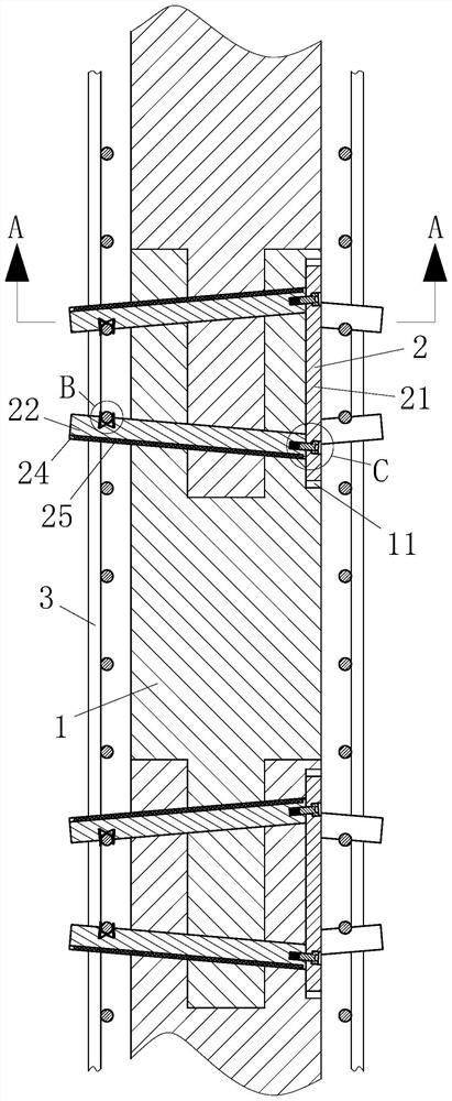A steel wire grid insulation board