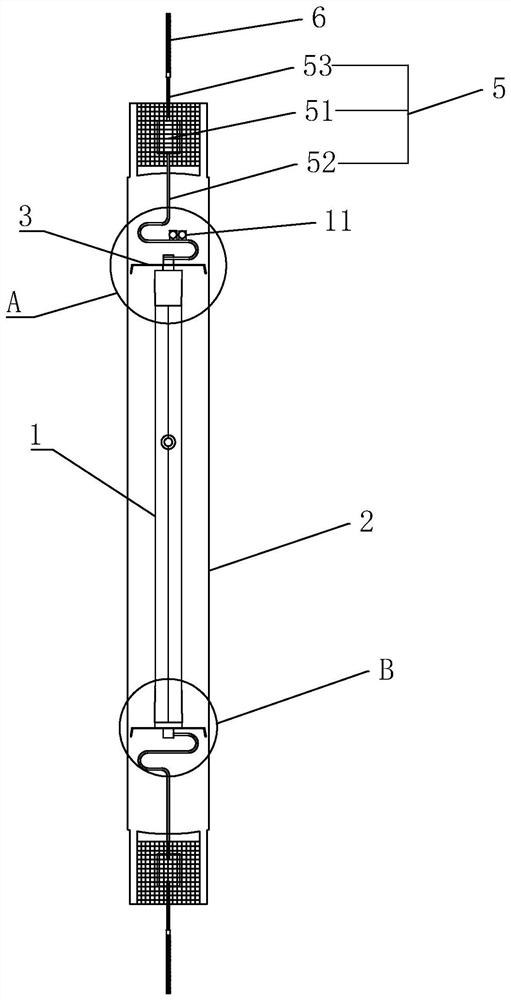 Double-ended high-pressure sodium lamp