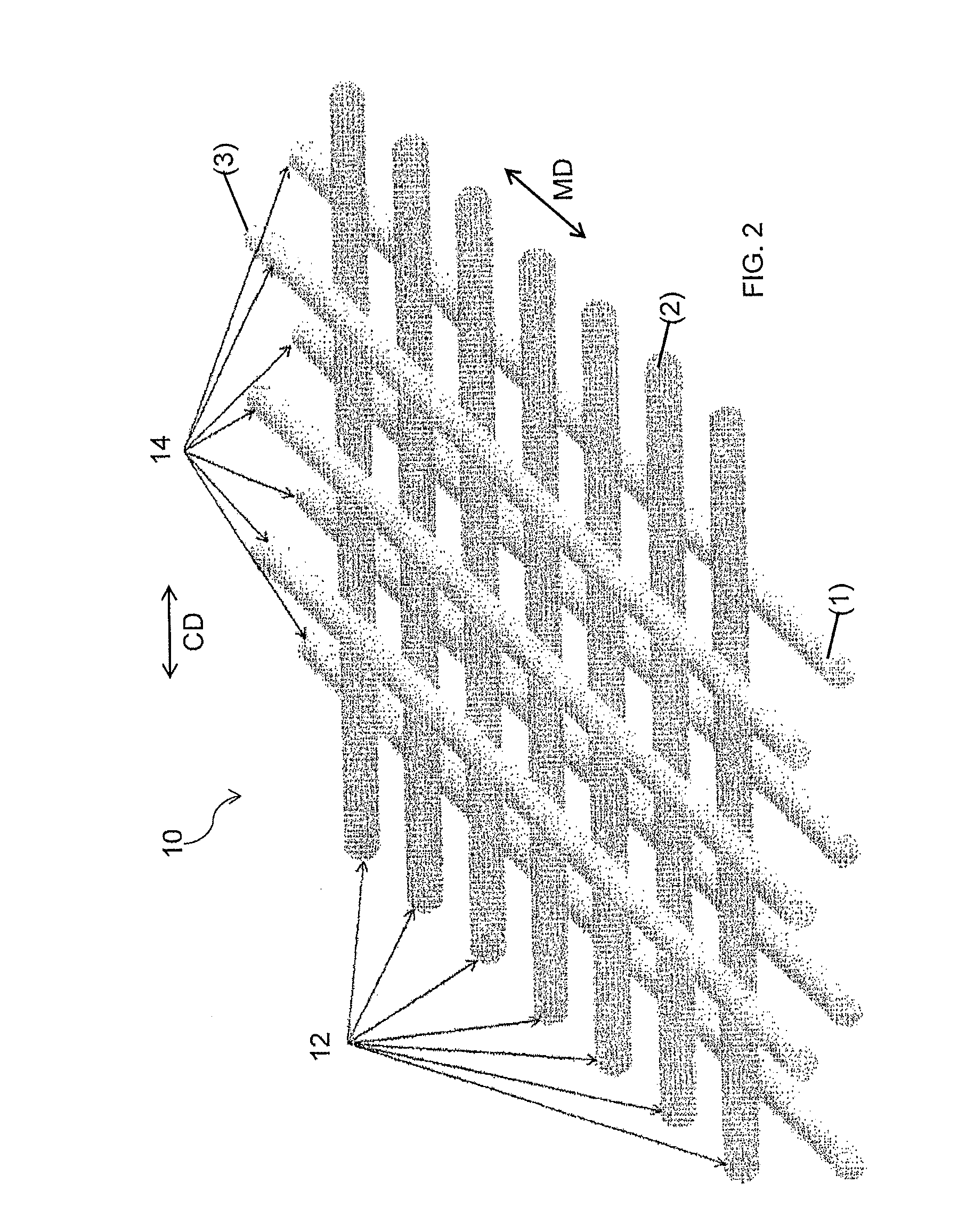 Industrial fabric comprising an extruded mesh and method of making thereof