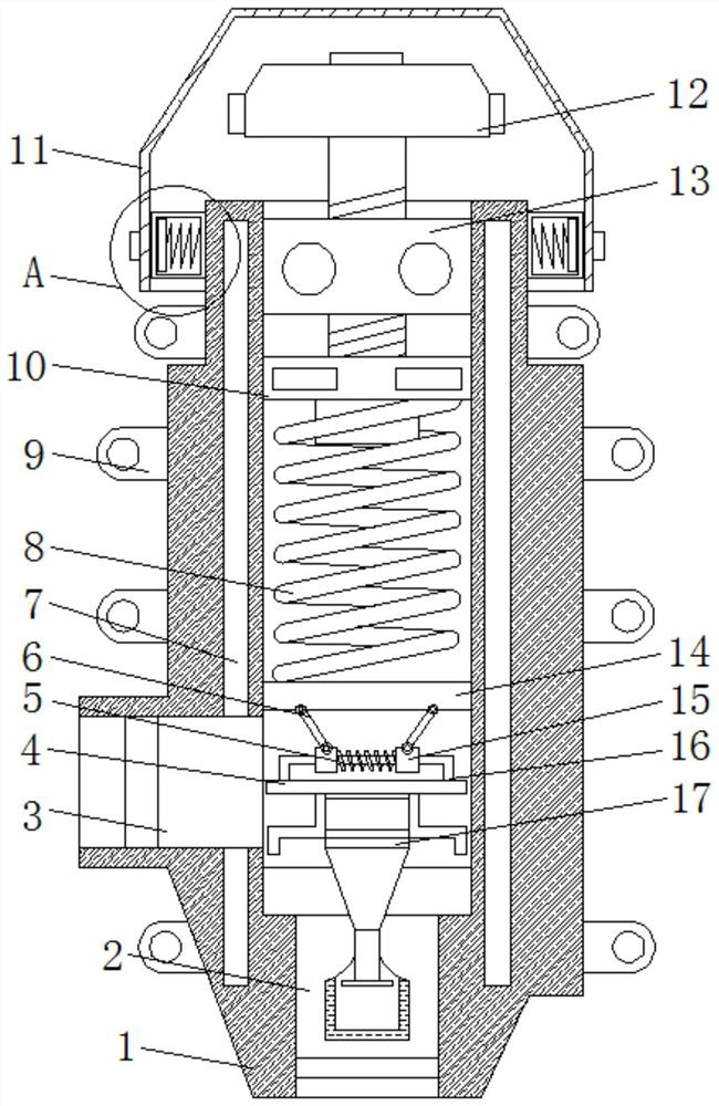 A pressure relief direct acting relief valve