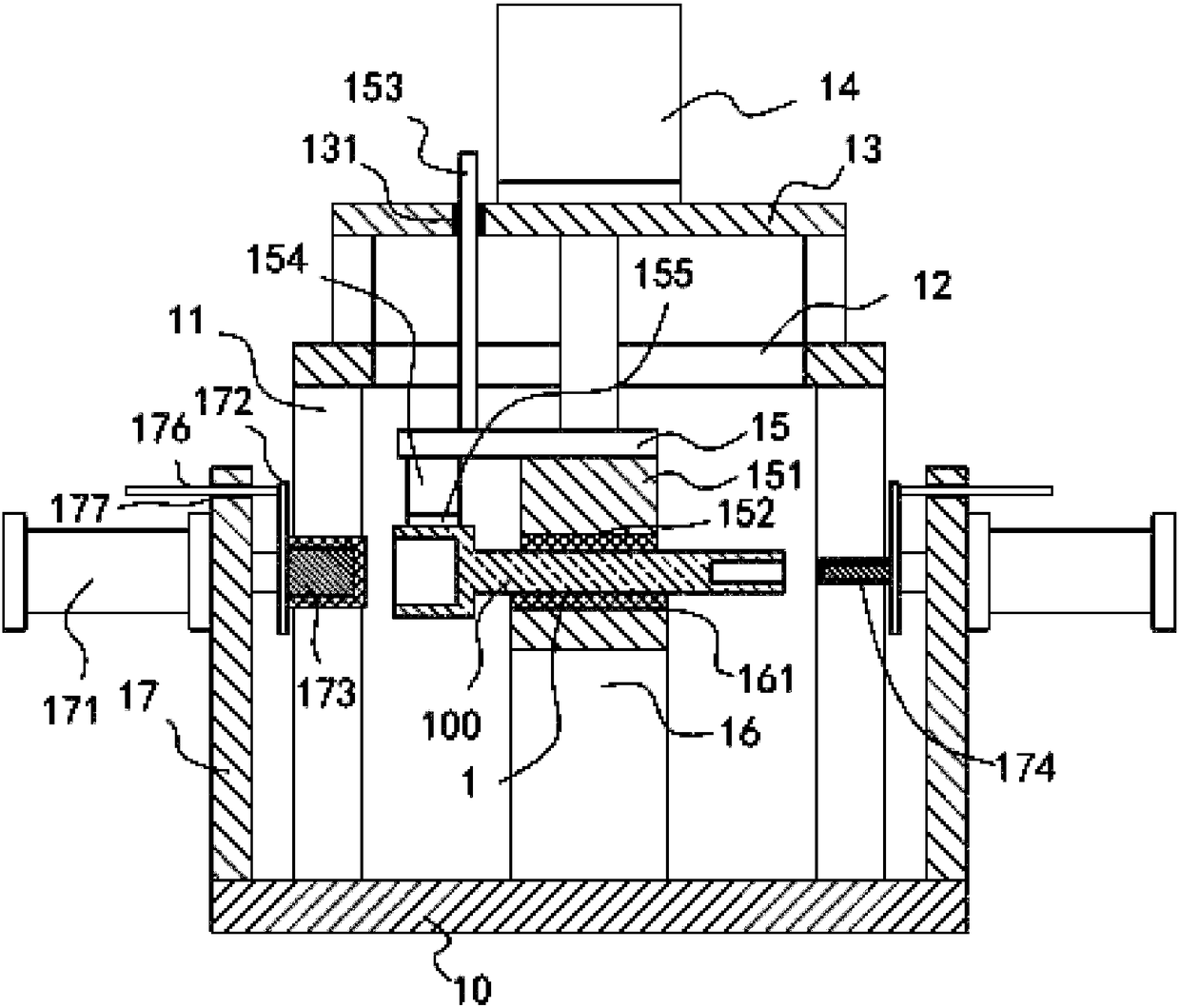 Automatic polishing mechanism for connecting holes in end parts of hardware tool connecting rod