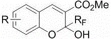 2H-chromene derivative containing perfluoroalkyl group, and synthetic method thereof