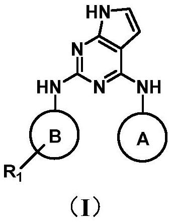 Pyrrolopyrimidine derivative as well as preparation method and application thereof