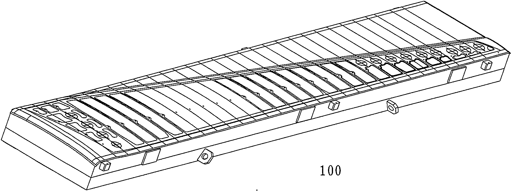Method for detecting actual scribed line of molded mould