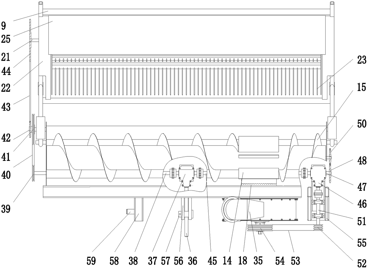 Feed ramie stem and leaf separation of harvest machine