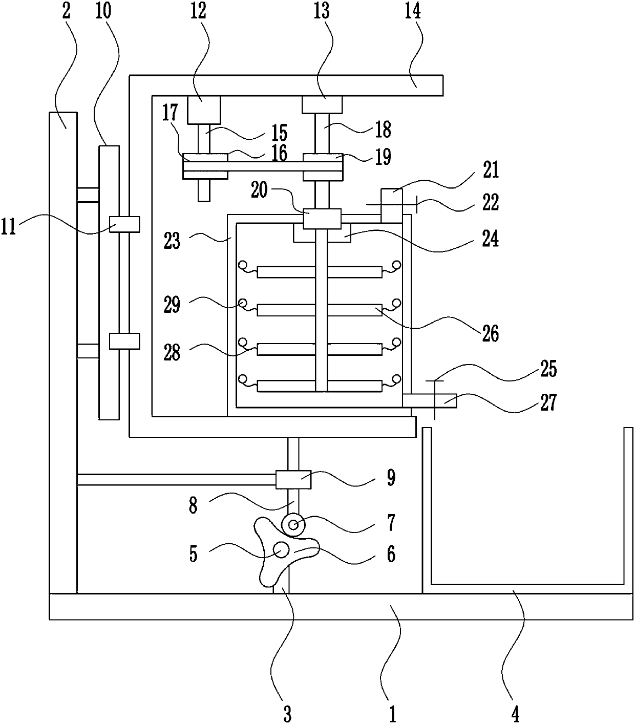 Efficient stirring apparatus of glue for LED lamp production process