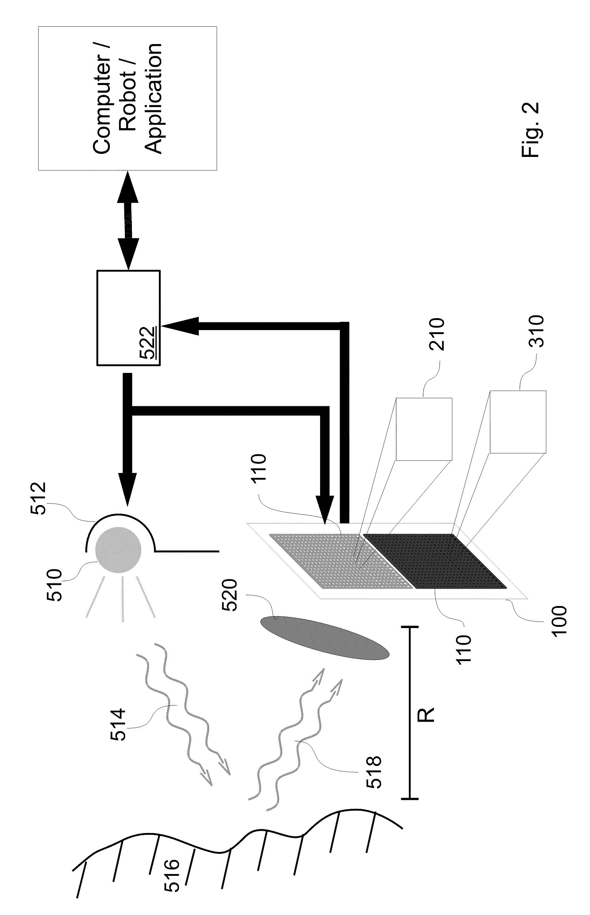 Demodulation sensor with separate pixel and storage arrays