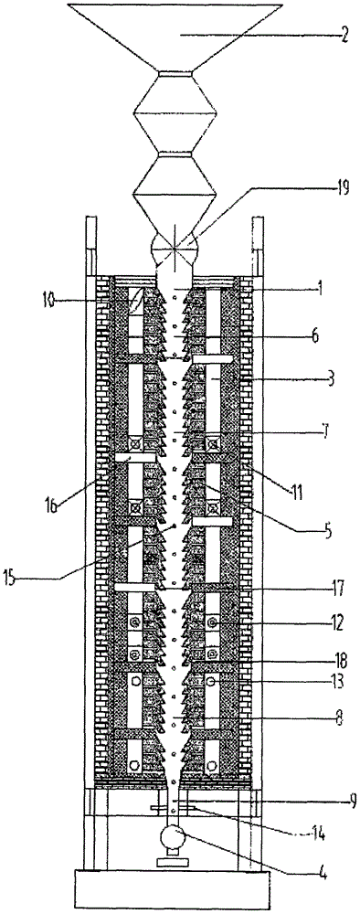 Carbonization and activation device for active coke production