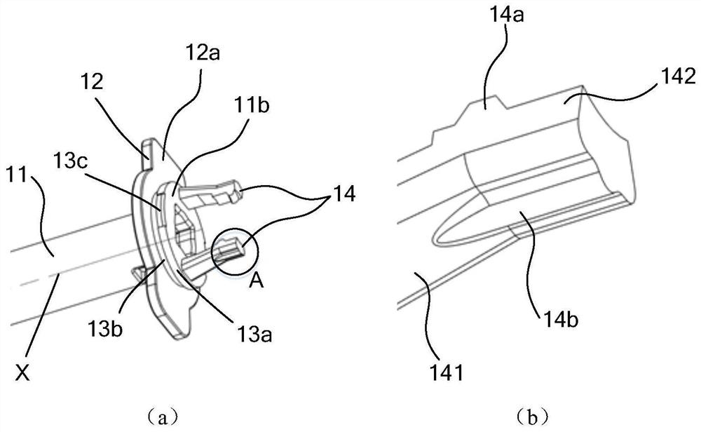 Ophthalmic implant implantation device