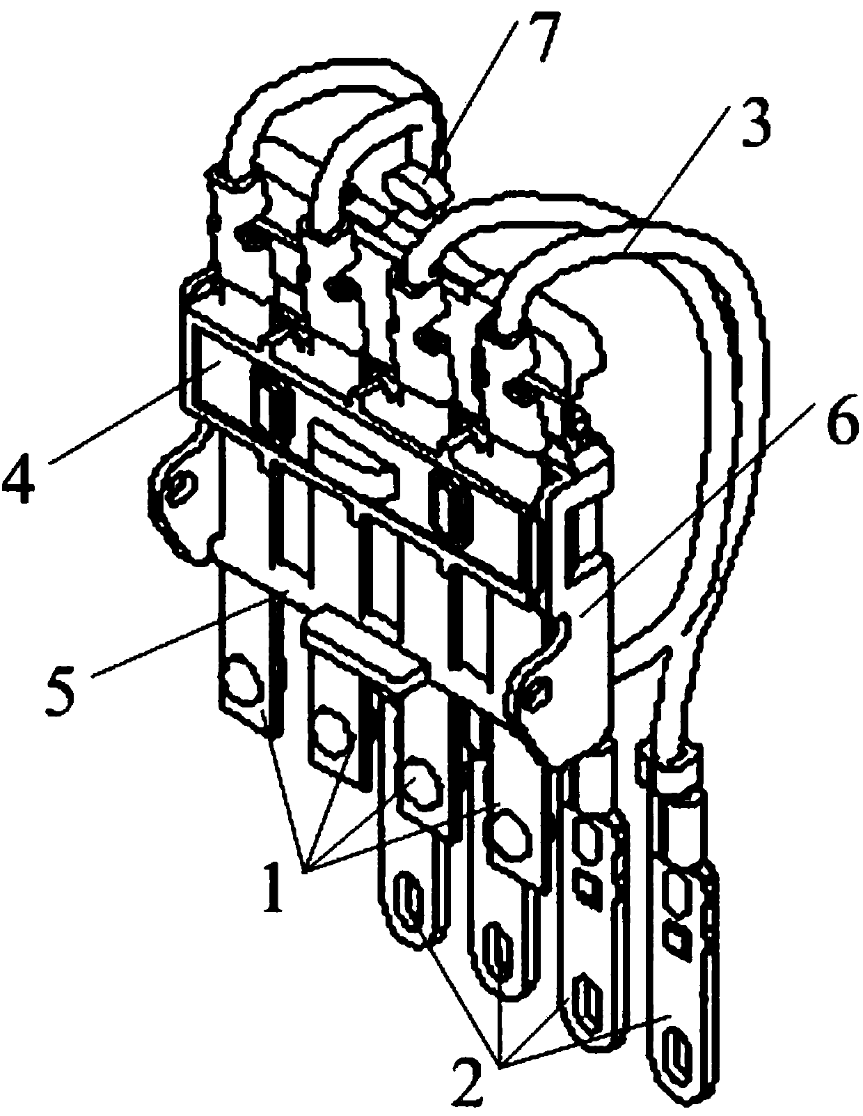 Contact system of small-sized relay