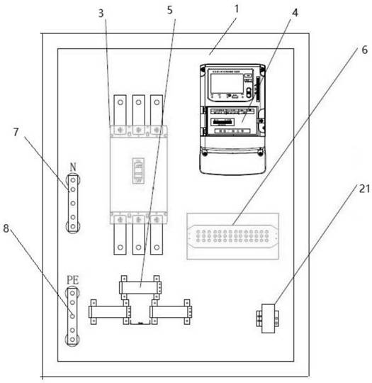 Low-pressure air switch box of fast-assembly transformer platform