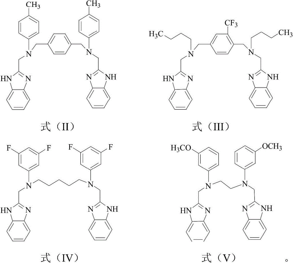 Bis-benzimidazole amine compound and preparing method thereof