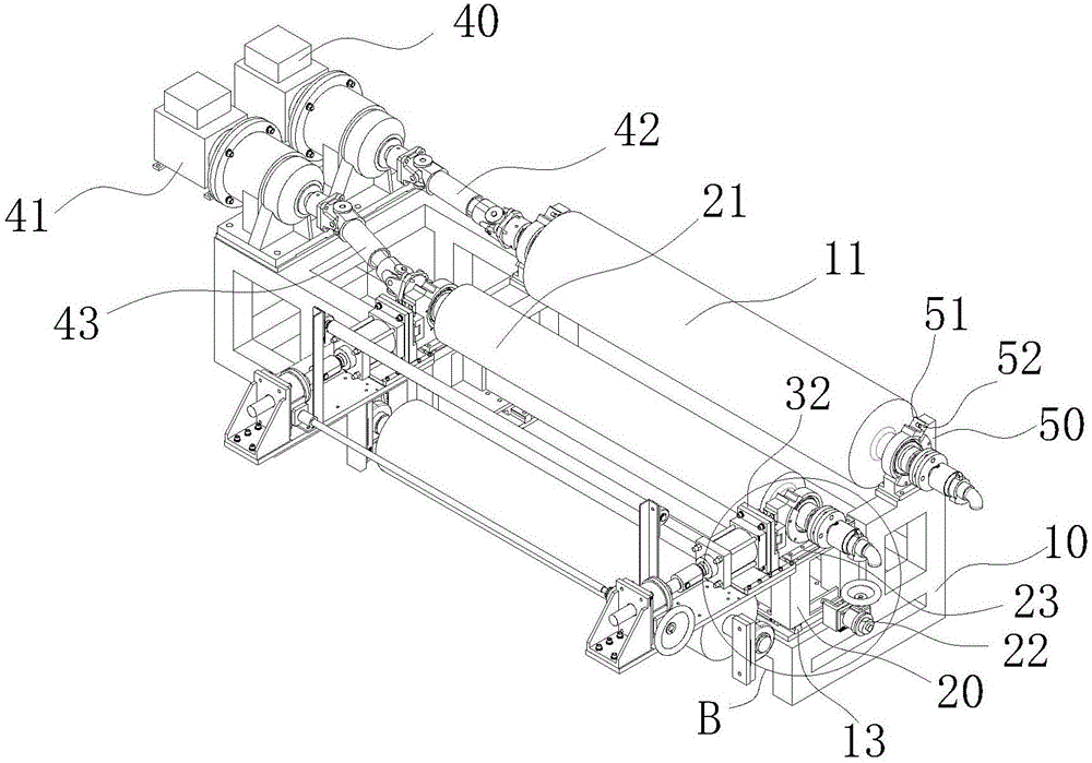 Film synchronous embossing device