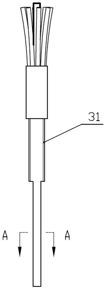 An optical fiber type three-dimensional trigger probe device and measurement method