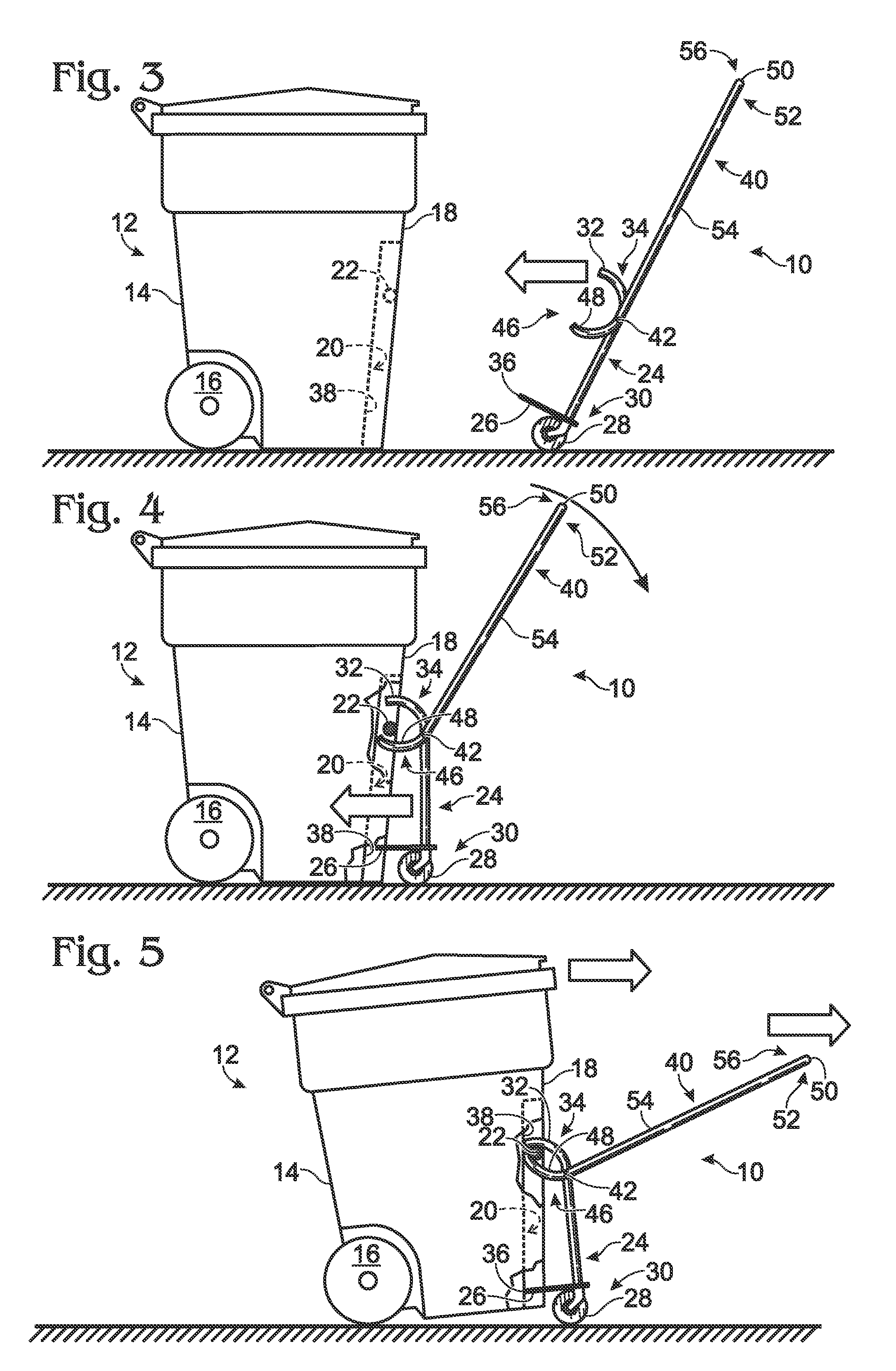 Device for moving large containers