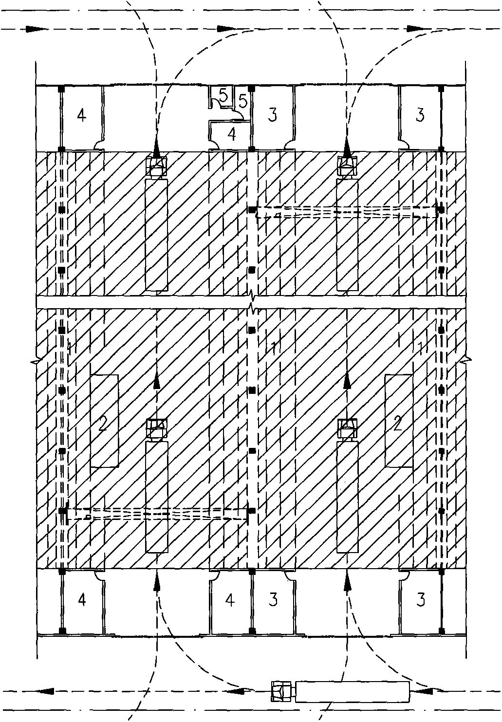 Metal storage processing building unit and unit group thereof