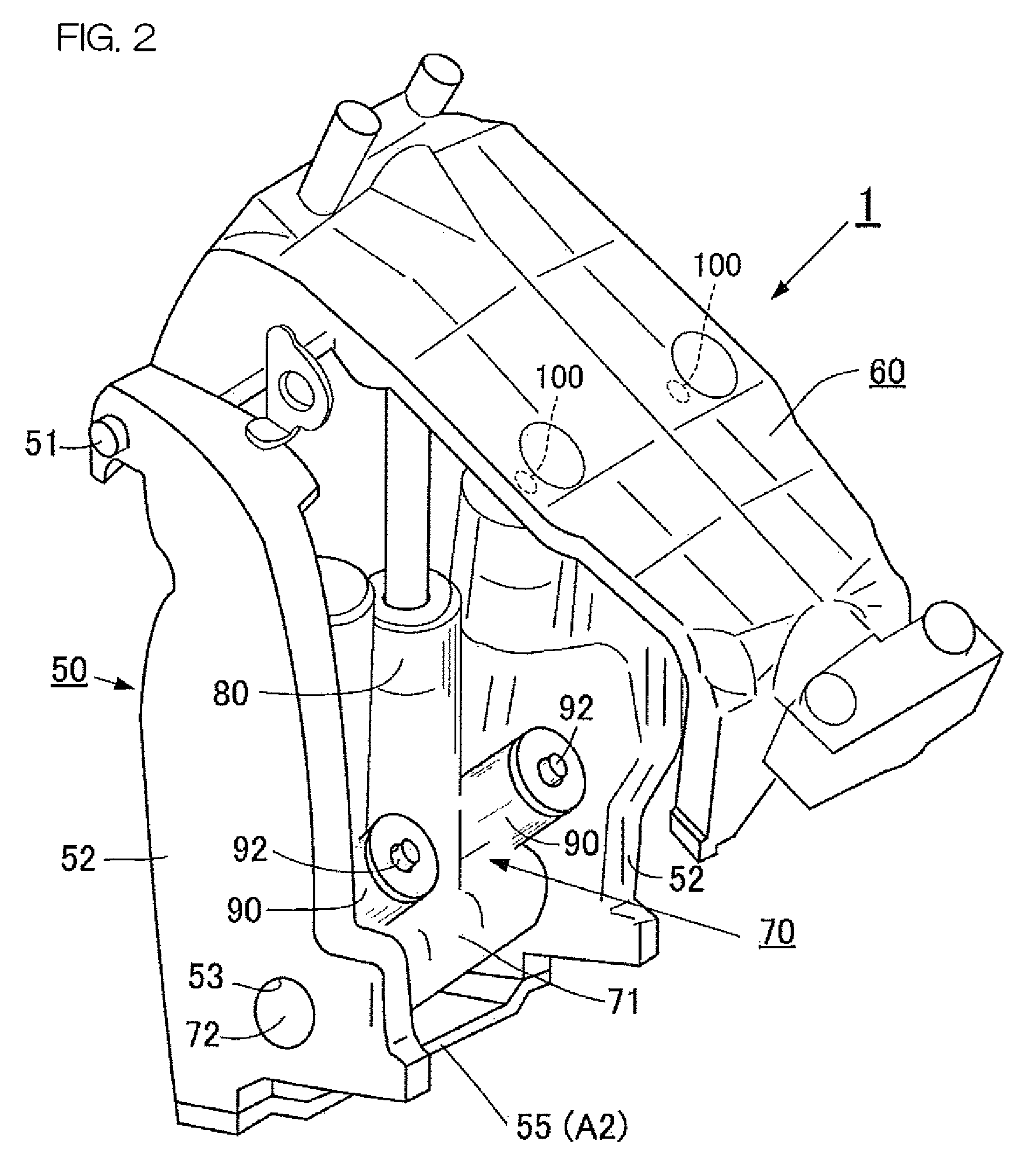 Suspension device for outboard motor, vessel propulsion apparatus, and vessel