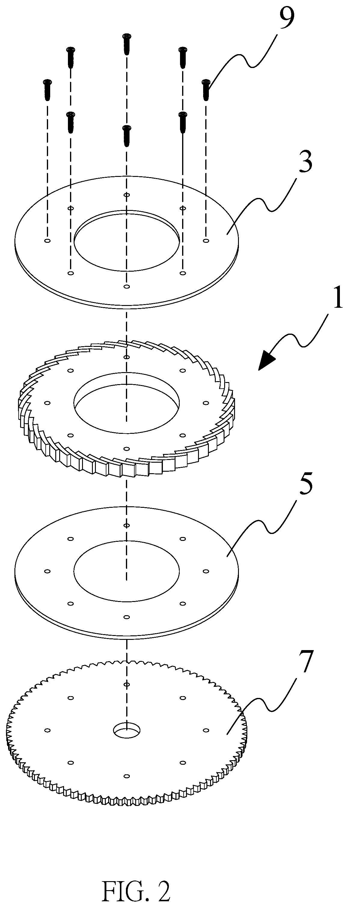 Magnetic rotary disc