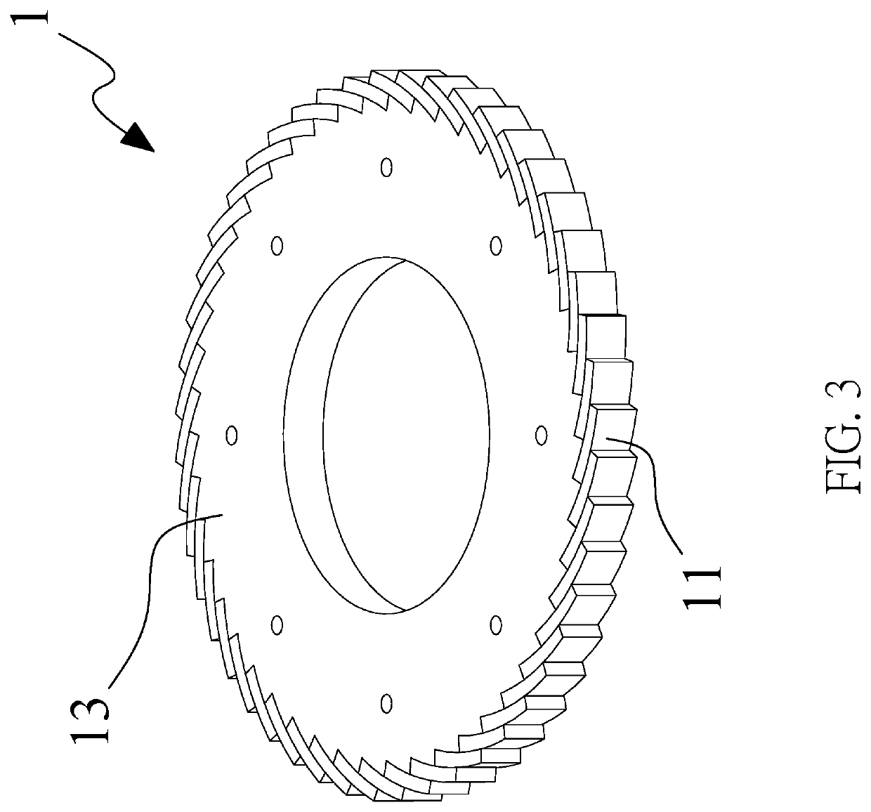 Magnetic rotary disc