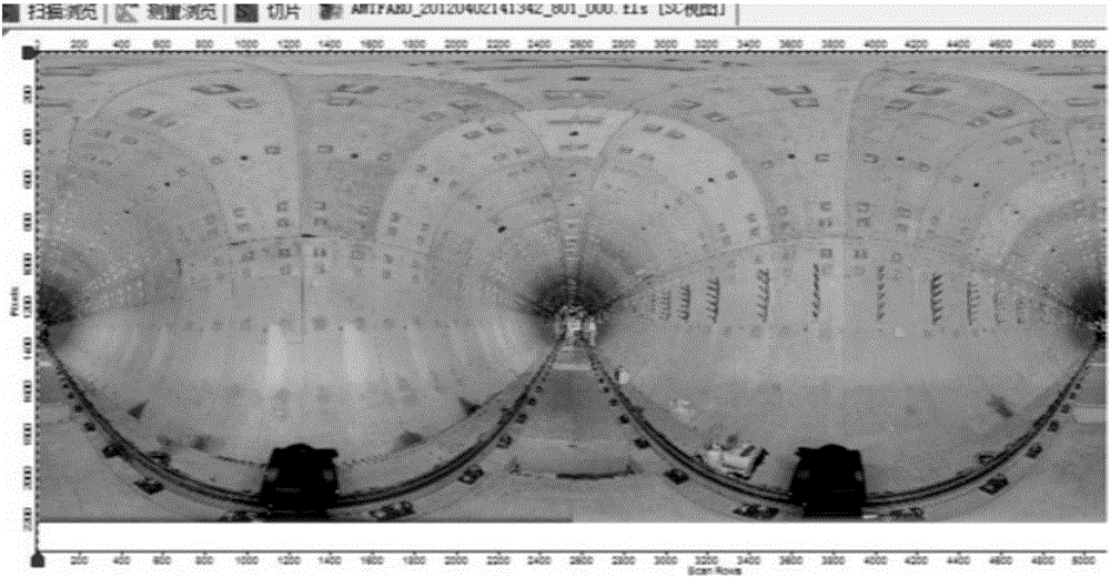Tunnel orthographic image acquisition system based on laser radar LIDAR point cloud data and tunnel orthographic image acquisition method thereof