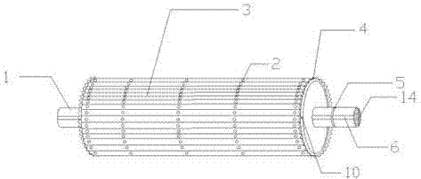 Novel energy-saving corrugated roller