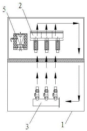 A spot welding machine hot air circulation system