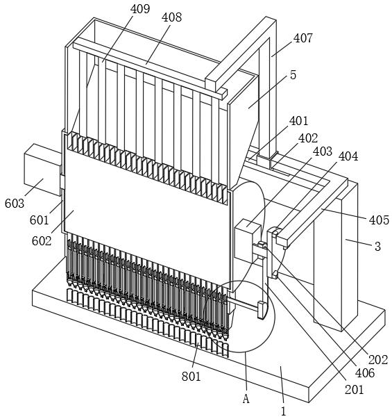 Material control device for gunpowder filling for firecracker production