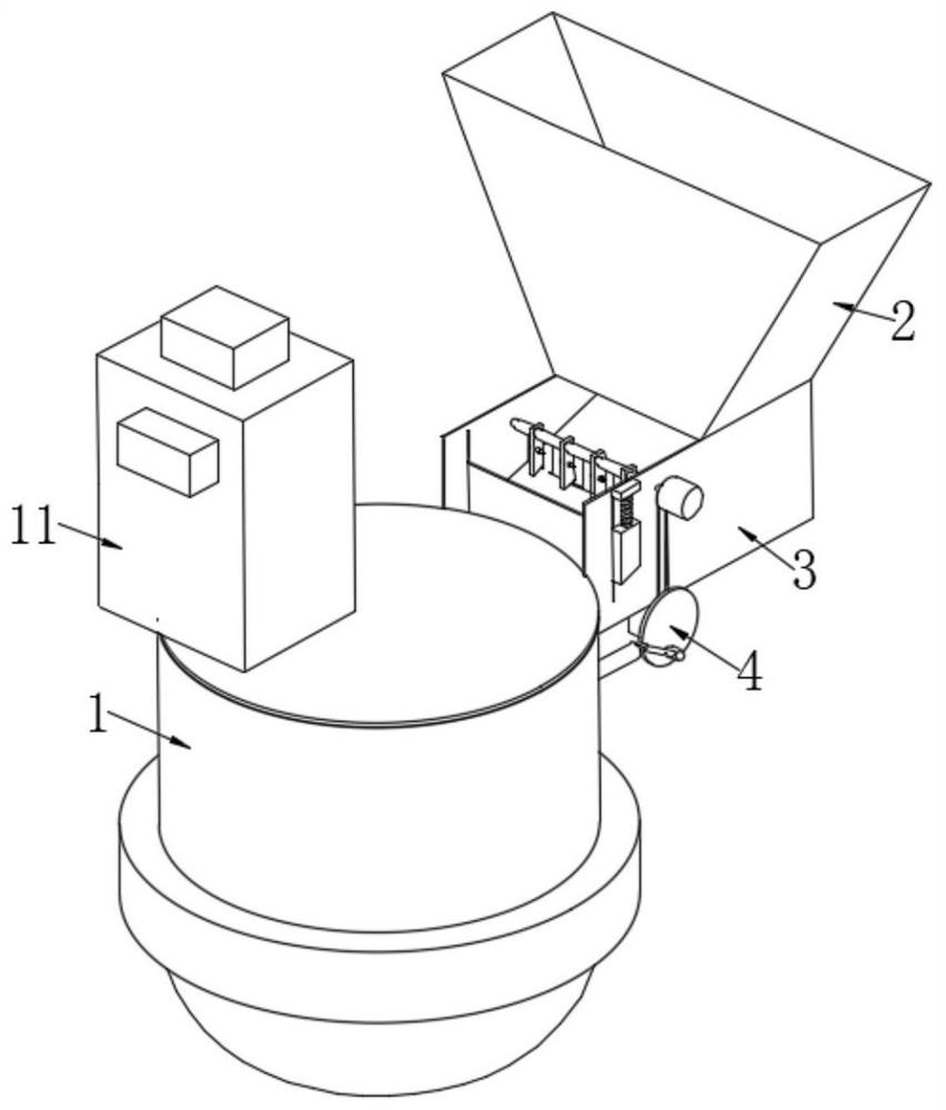 Strontium alterant mixing device for hypereutectic aluminum-silicon alloy and alterant production process thereof