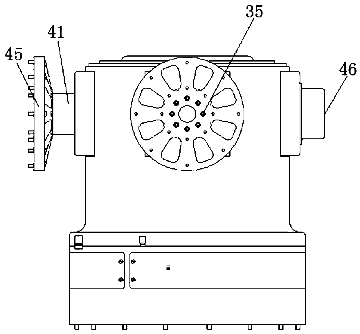Three-axis decoupling device and vibration table with pre-tightening structure