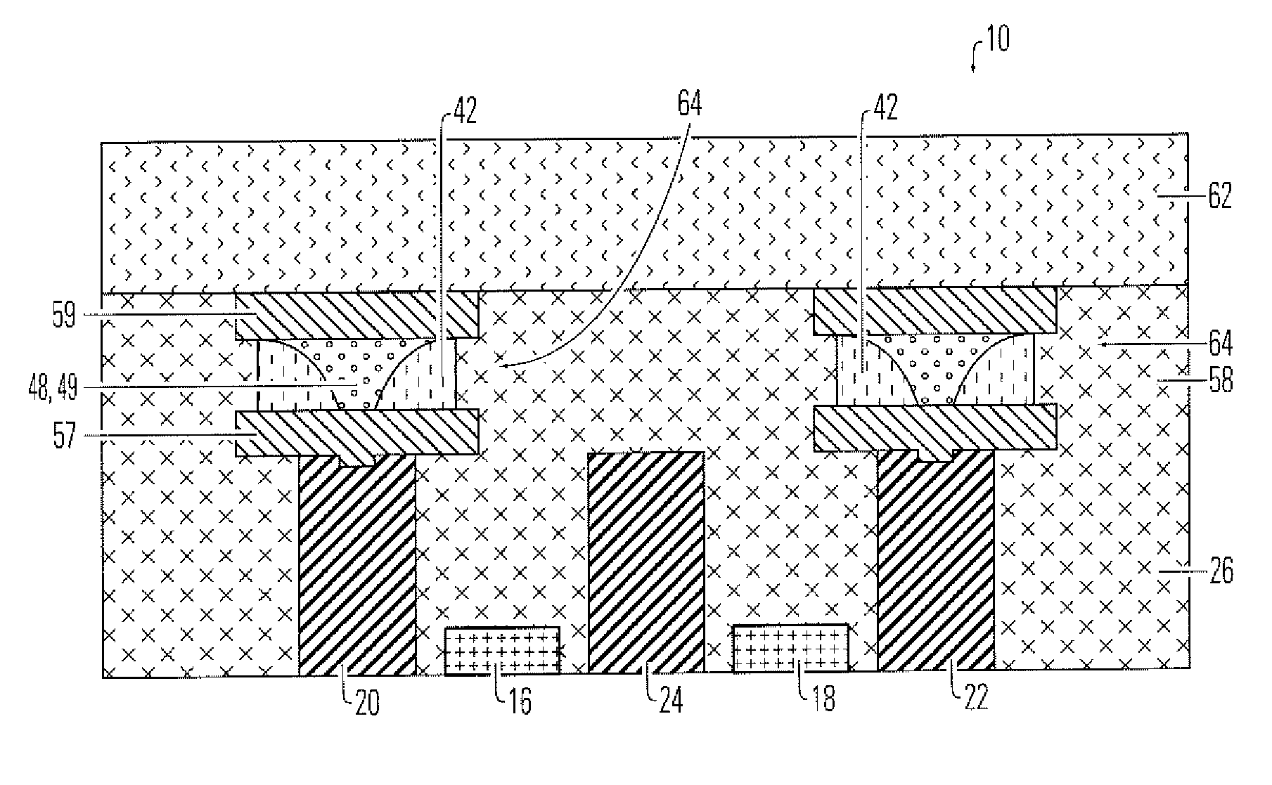 Thermally insulated phase change memory device and manufacturing method