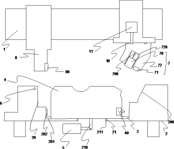 A multi-directional side shaping mold for automobile door lock parts