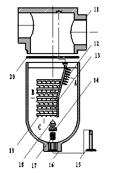 Device for performing fast and effective separation and purification on turbid circulating water of steel rolling