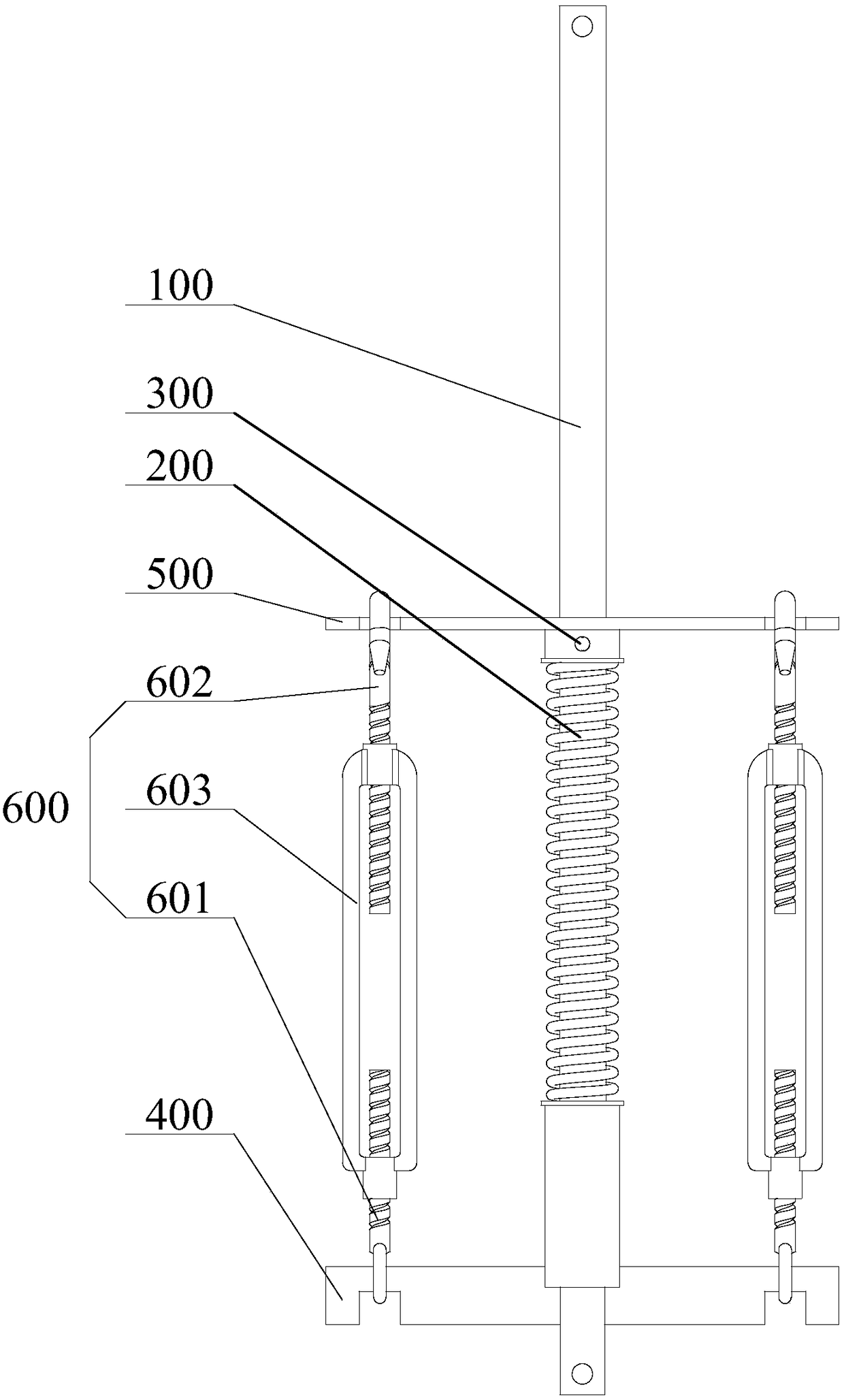 Replacement device used for disconnector spring