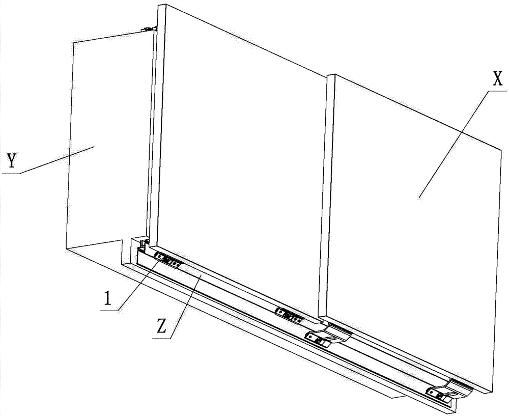 Rotating wheel adjusting structure used for furniture sliding door