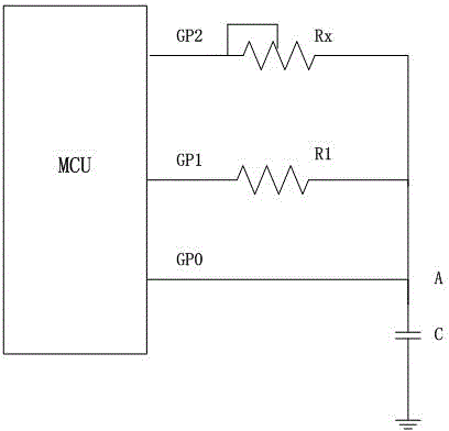 Circuit and method for measuring resistance of variable resistor