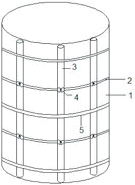 A Simple Supporting Method for Concrete Cylindrical Formwork