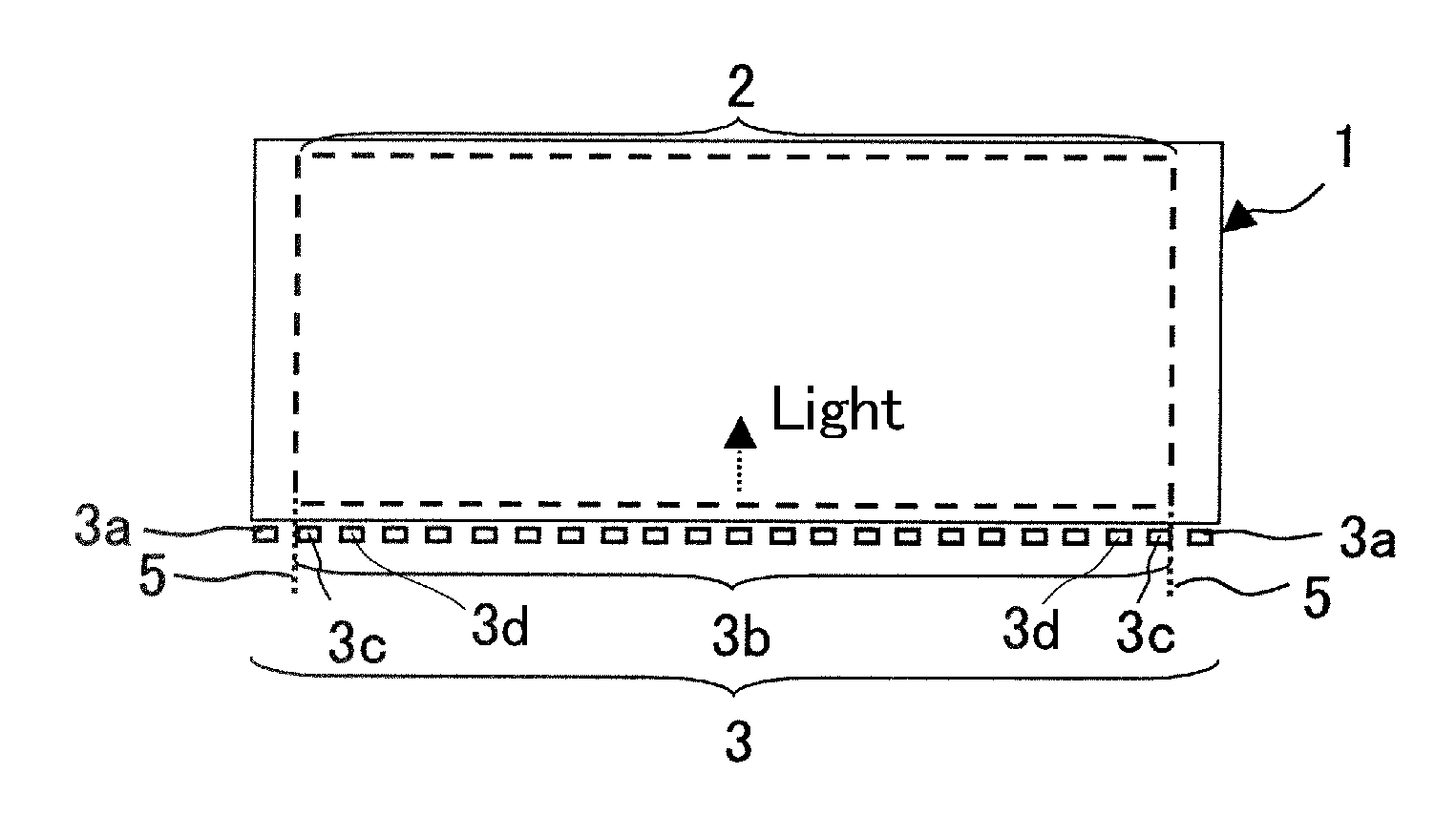 Light unit, backlight, frontlight, and display device