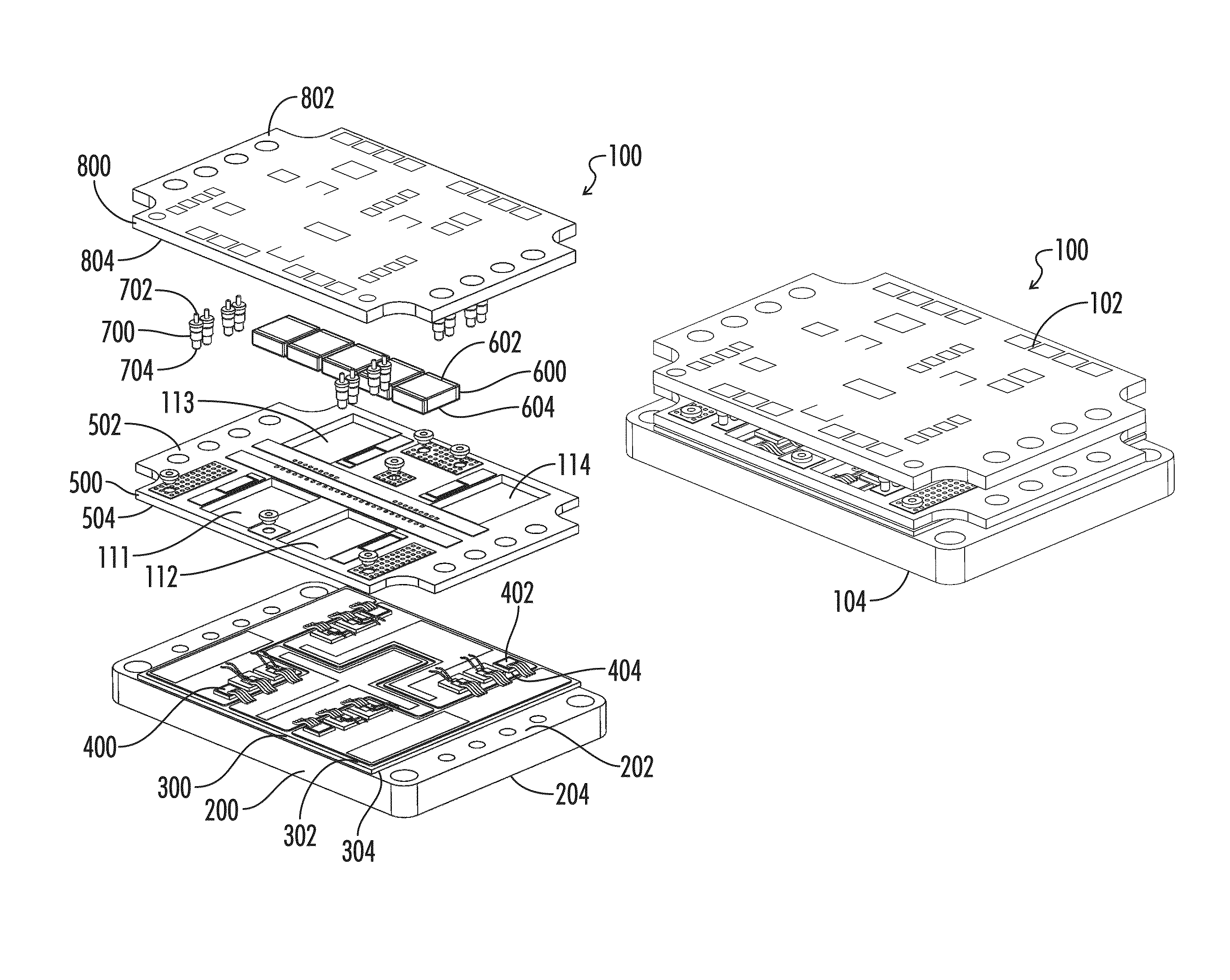 Method for reworkable packaging of high speed, low electrical parasitic power electronics modules through gate drive integration