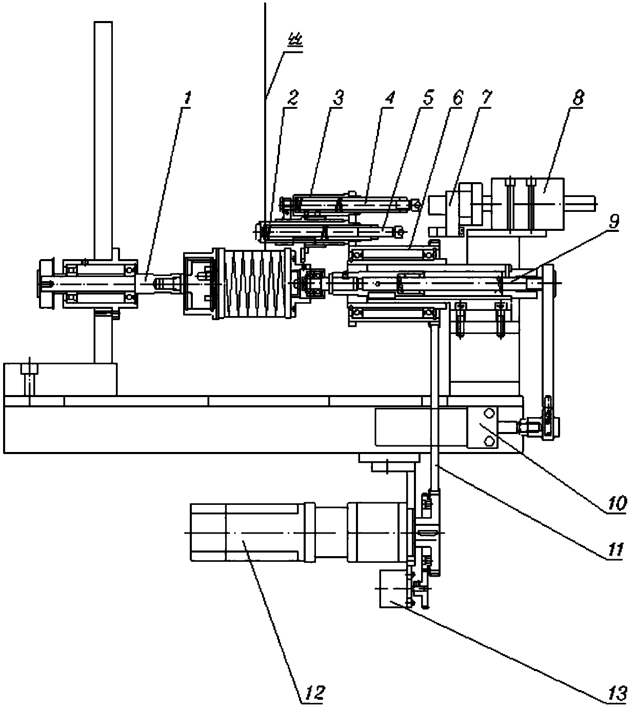 Automatic knotting device of full-automatic doubling mechanism