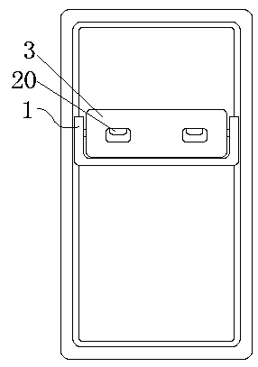 Water storage box assembly for embedded refrigerator