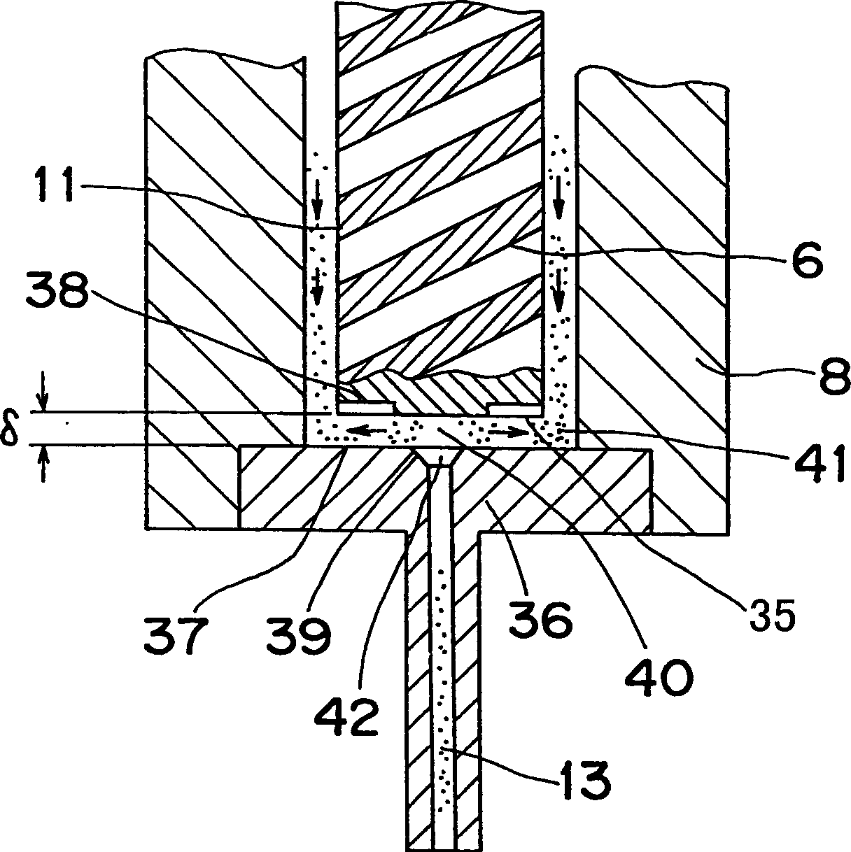 Fluid coating method and device thereof