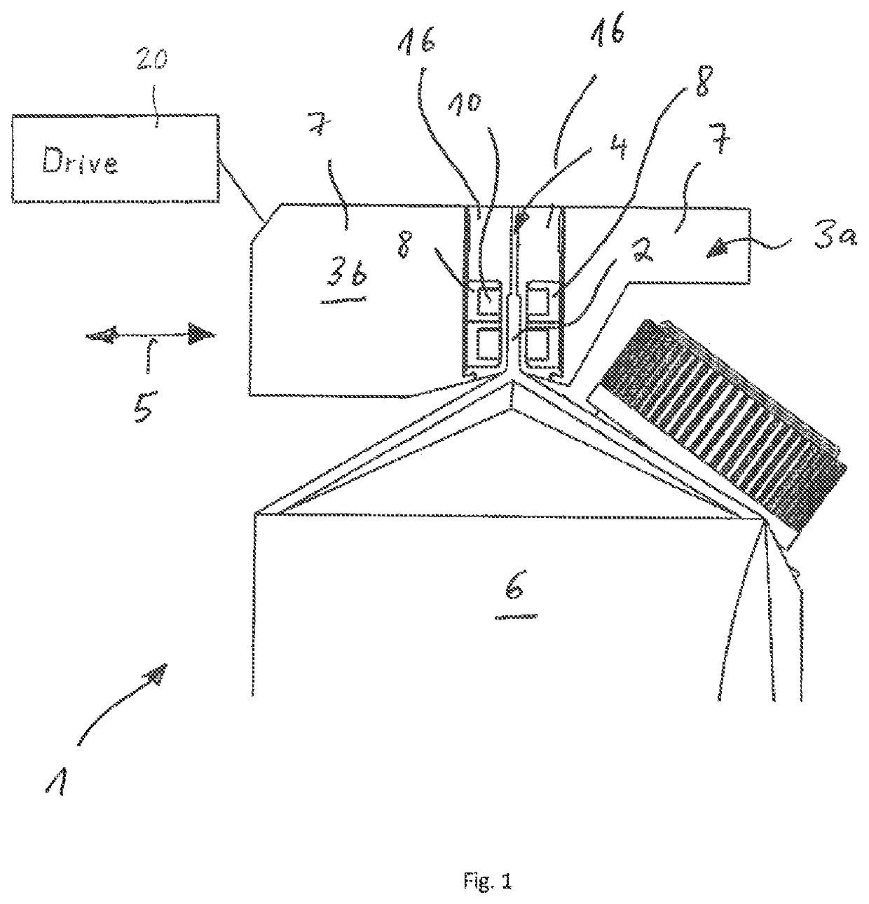 Device and method for inductive sealing of a plurality of plies of a laminate